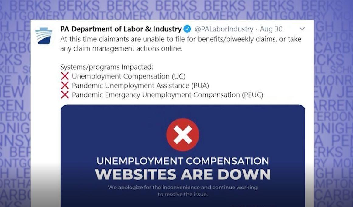 Unemployment site Crash